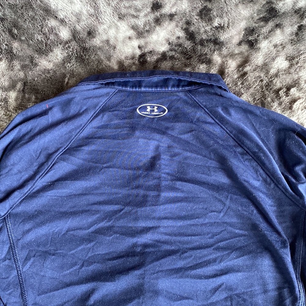 Under Armour Half Zip Top Navy Blue S - Picture 3 of 3